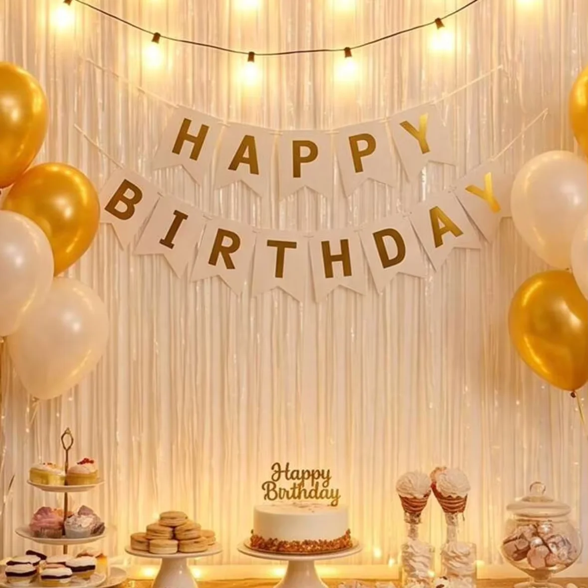 2pcs White Foil Fringe Curtain - Tinsel Garland Decoration review and price