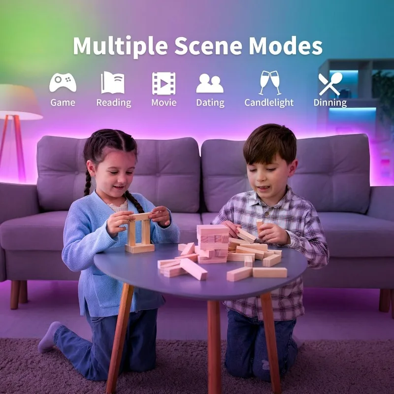 ZigBee 3.0 LED Strip Light Kit, Smart Home Compatible, Voice Control with Alexa and Assistant (32.8ft ZigBee RGB COB LED