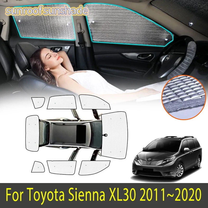 

Для Toyota Sienna XL30 2011 ~ 2020 2016 2018 2019 автомобильные аксессуары солнцезащитный козырек Солнцезащитный козырек лобовое стекло боковое окно защита конфиденциальности авто