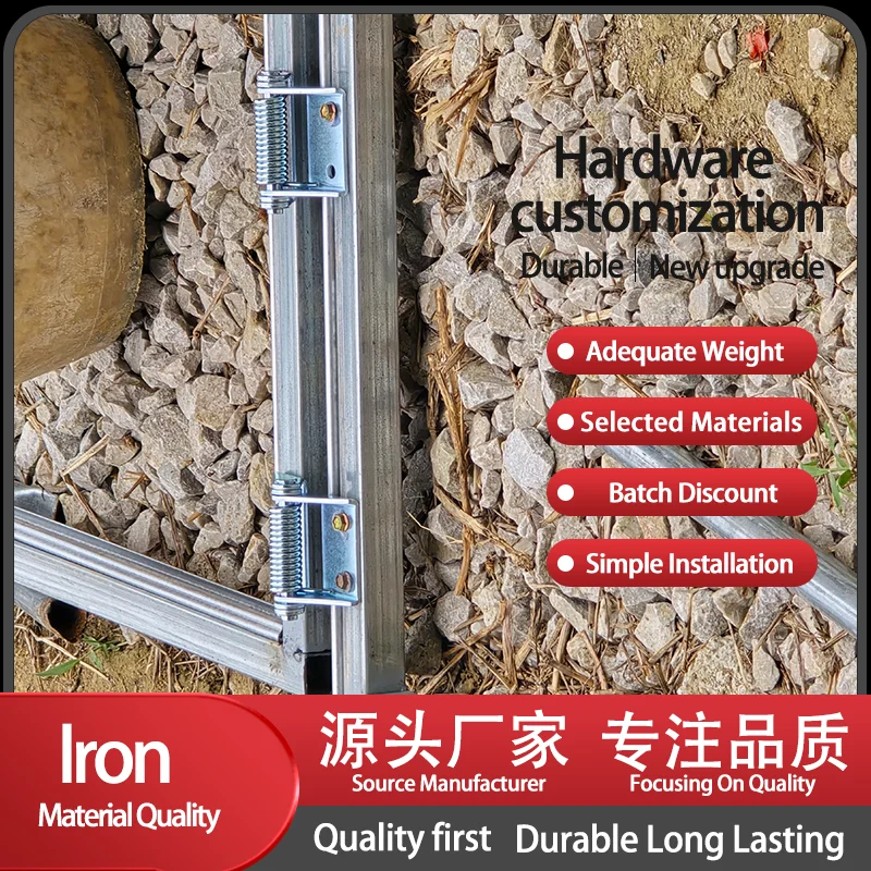 Load Bearing Iron Hinge Distribution Box Cabinet Spring Automatic Closing Reset Door Hinge Industrial Hinge