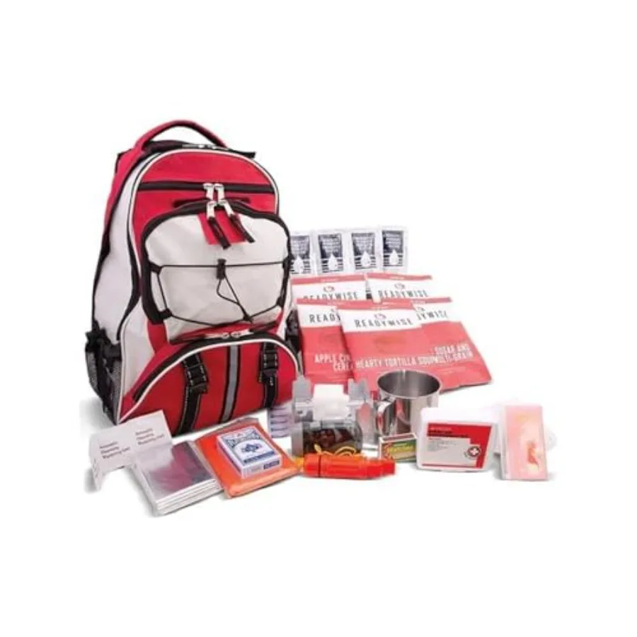 Emergency Survival Gear Tactical Military Backpack Camping Essentials Bug Out Bag with 25-Year Shelf Life Meal Pouches 64-Piece