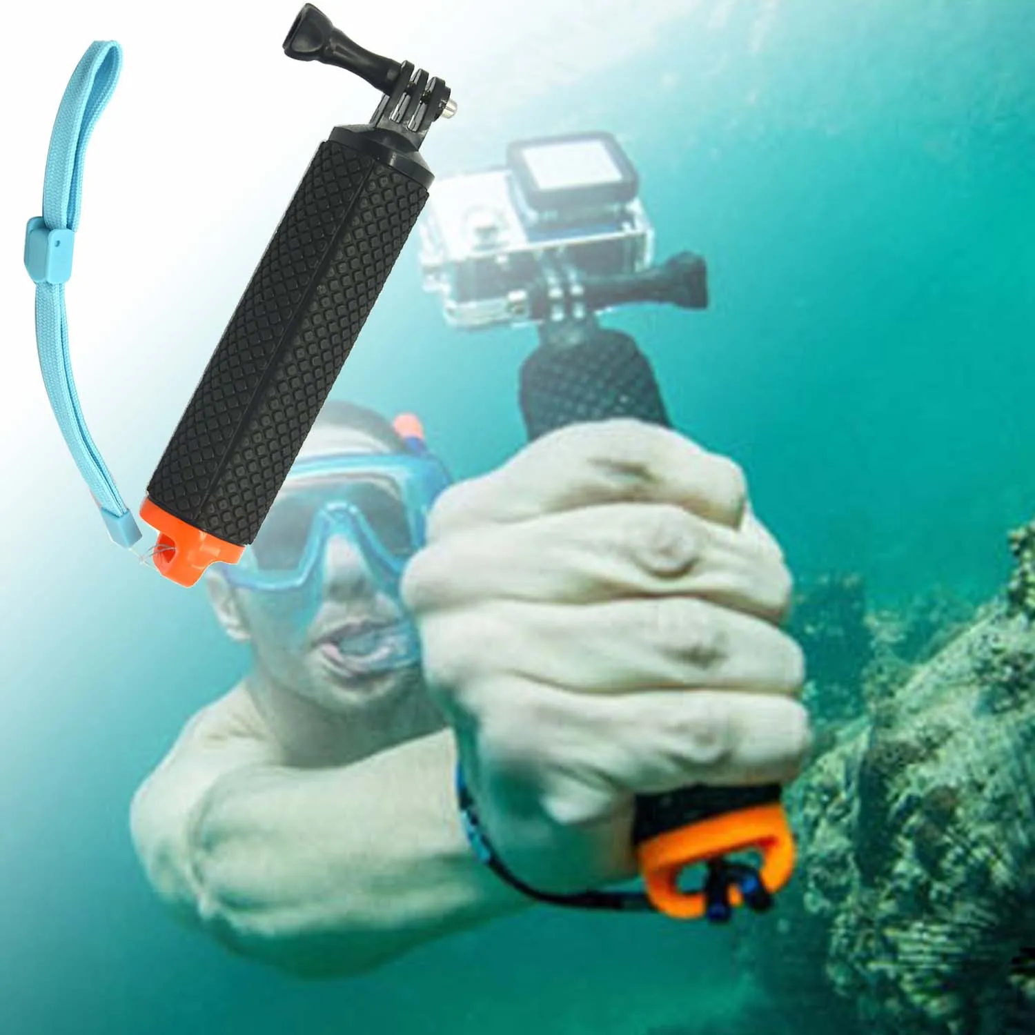 Float Hand Grip Tripod Buoyancy Rod Pole Stick Monopod for Gopro Go Pro Hero 9 8 7 6 5 4 3 Xiaomi Yi 2 4K 360 Osmo Action Camera