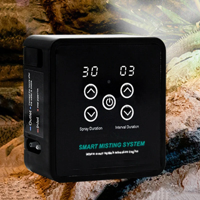 

Electric Sprayers Portable Reptile Humidifier Rainforest Tank Timed Spray System Terrarium Mini Rain Simulation Atomizer