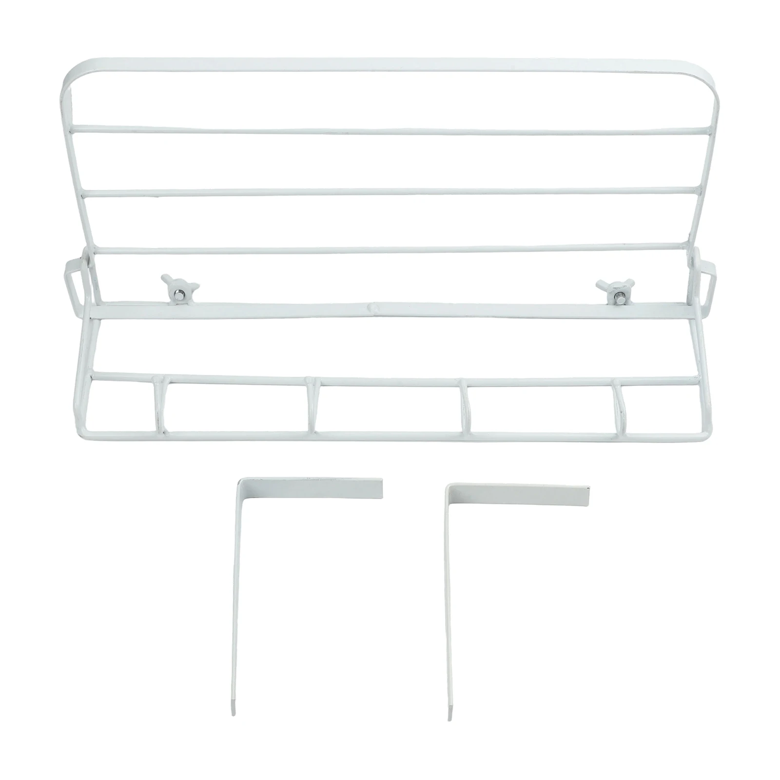 35cm Iron Towel Rail Radiator Hanging Storage Holder Black White Rust Resistant No Drill Installation For Bathroom Heating Acces