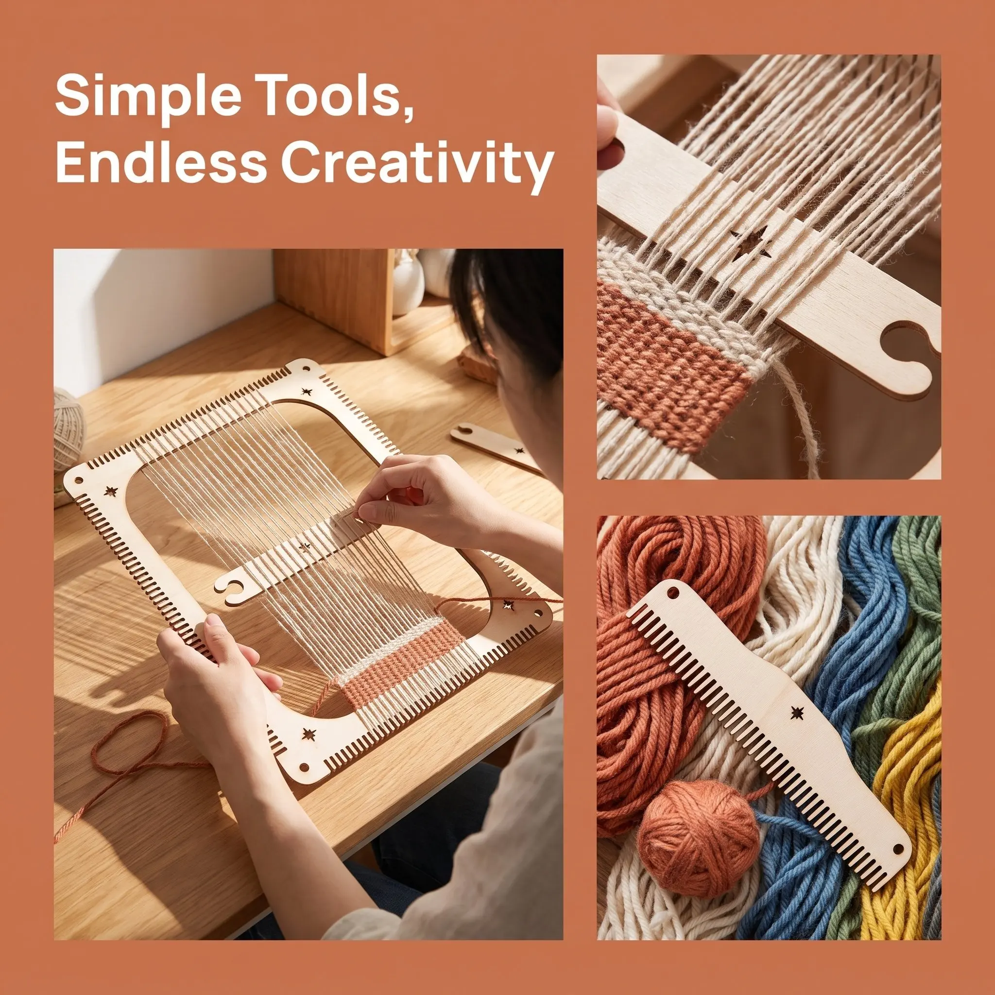 1 zestaw tkackiego lochu z dre – Loom Weaving Frame recenzja i cena