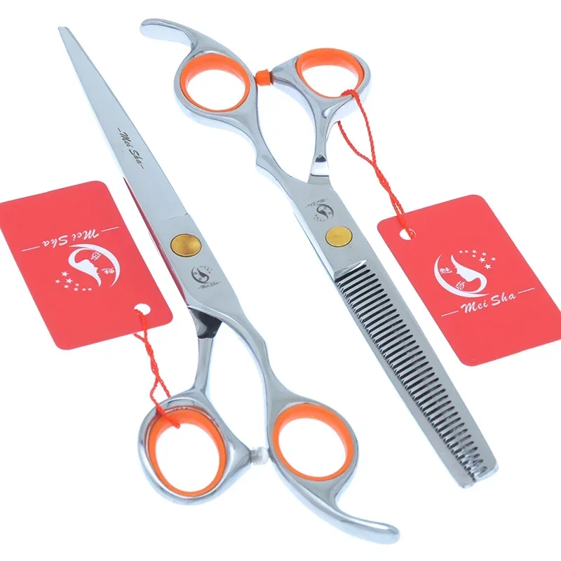 Tesoura de Corte de Cabelo de Aço Japonês 7.0" e Tesoura de Desbaste para Barbeiro 6.5" para Cabeleireiro, Tesoura de Cabelo, Tesoura de Salão, Tesoura para Corte de Cabelo, Fornecedores A0129A