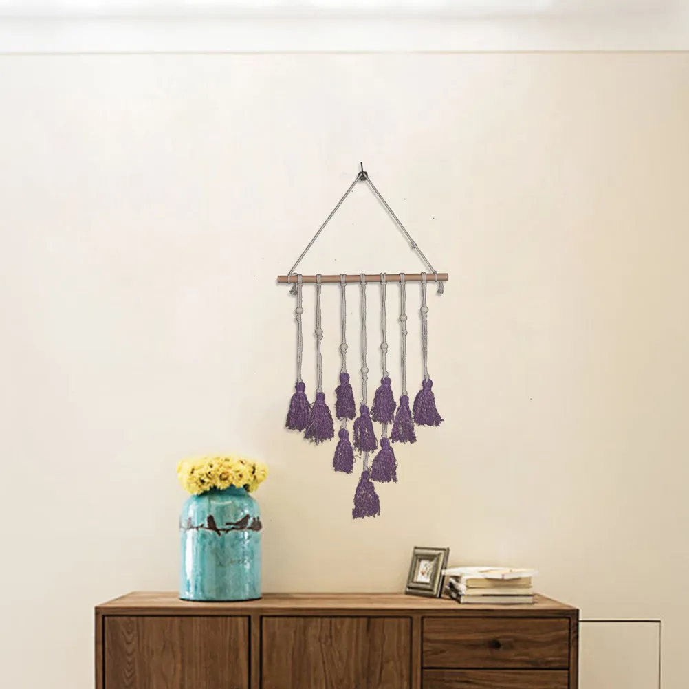 Living Room Decoration Boho Home Hanging Decorations for Tassel Catcher Wall Art Tassels