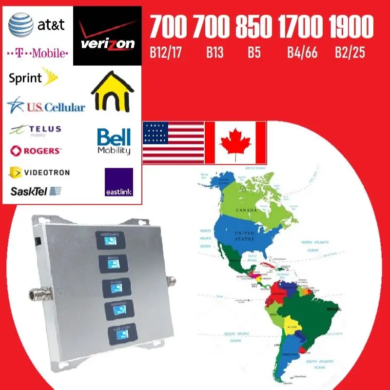 Cell Phone Signal Booster Boosts 4G LTE 5G for all US Carriers Verizon AT&T T-Mobile Tmobile Straight Talk Sprint US Cellular