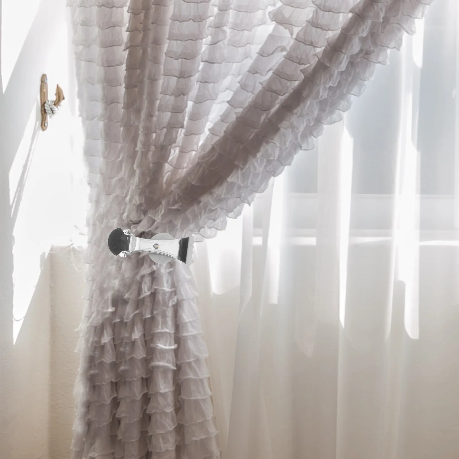 

10pcs Curtain Clips Metal Stainless Steel Wide Mouth Strong Grip For Heavy Drapes Home Office Decor Outdoor Indoor Use Holdbacks