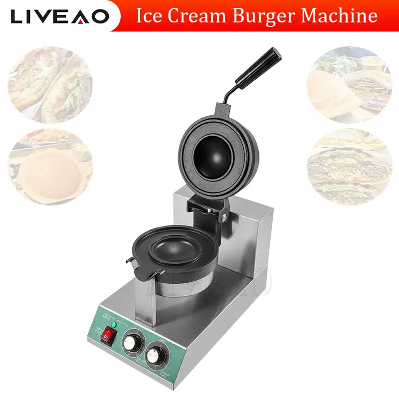 Flying Saucer Hamburger Maker Ice Cream Sandwich Press Burger UFO Machine