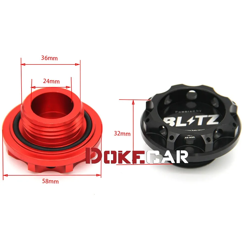 7 Color Blitz Aluminum Engine Oil Cap Tank Cover for Honda for toyota