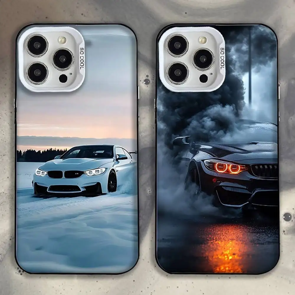 

Black White for B-BMW Phone Case For iPhone 16,15,14,13,12,11,Mini,Pro,SE,MAX White Matte Shockproof Cover