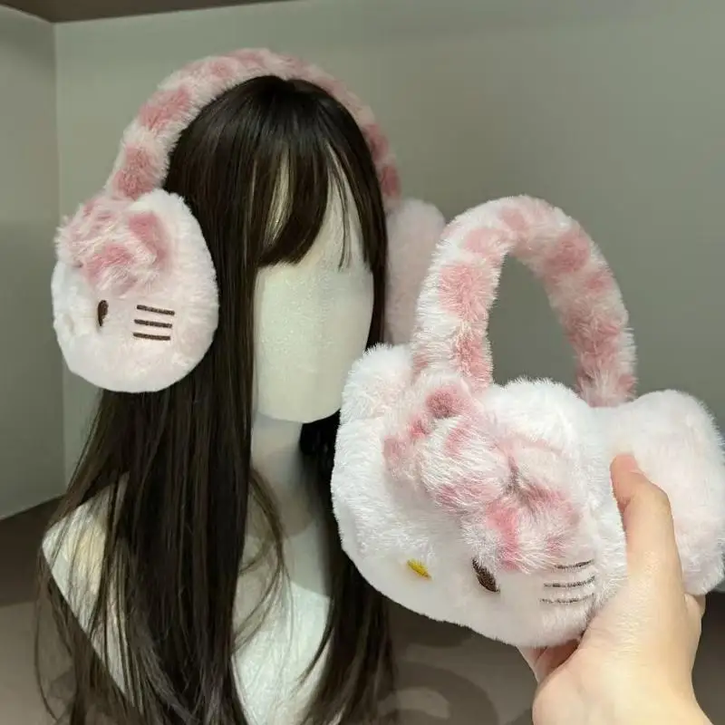 

Y2K Hello Kitty Plush Earmuffs, Outdoor Cold-Proof Earmuffs, Soft Plush Earmuffs For Winter, Warm Earmuffs, Winter Accessories