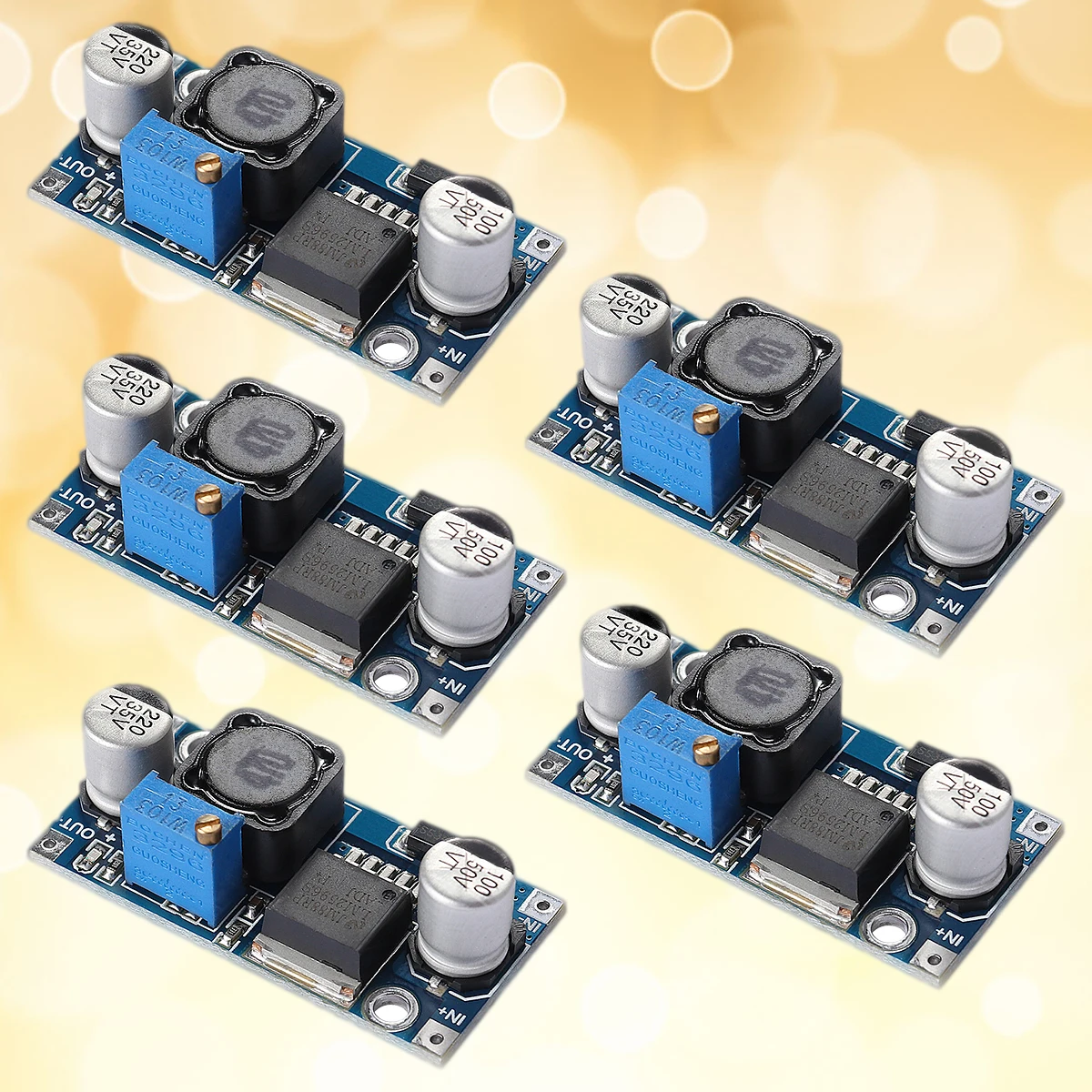 

10pc Dc-Dc 3A Adjustable Voltage Regulator Converter Input 3.2-46V Output 1.25-35V Short Circuit Protection Over-Temperature