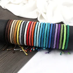 Trendy Handmade Summer Beach Weaved Wax Rope Bracelet Men Women Adjustble Waterproof Surfer Bracelet For Women Jewelry Pulseras