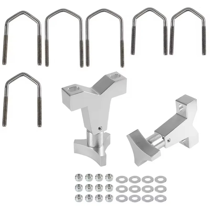 

Универсальное крепление с высоким подъемом 1–2,5 дюйма для передней трубки, регулируемый кронштейн для трубки домкрата для Jeep Wrangler JK TJ, багажник на крышу Front-A67F