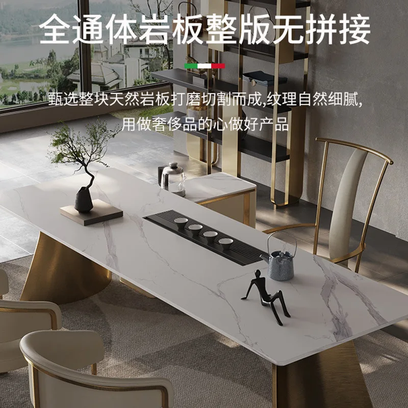 Household tea table Office slate kung fu tea table Modern simple tea table