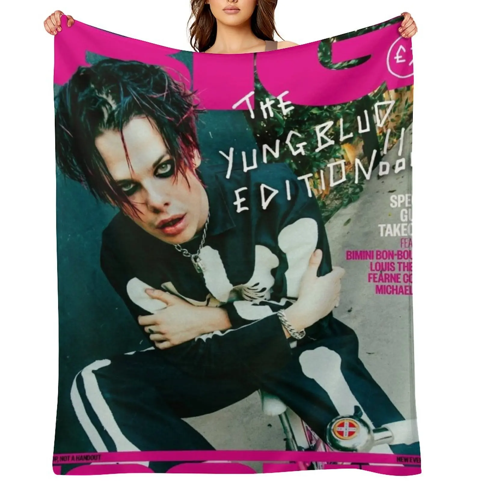 

big album yb Throw Blanket Vintage Sofa Throw blankets and throws Soft Plush Plaid Blankets