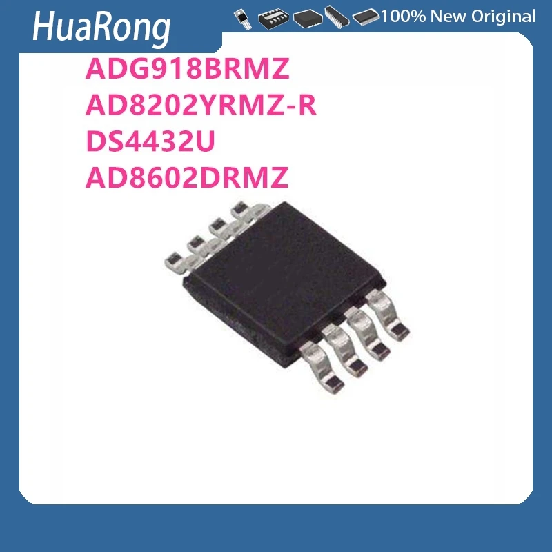 10Pcs/Lot ADG918BRMZ ADG918 W4B AD8202YRMZ-RL DS4432U 4432 AD8602DRMZ AD8602 MSOP8 CS8326C CS8326 TSSOP16