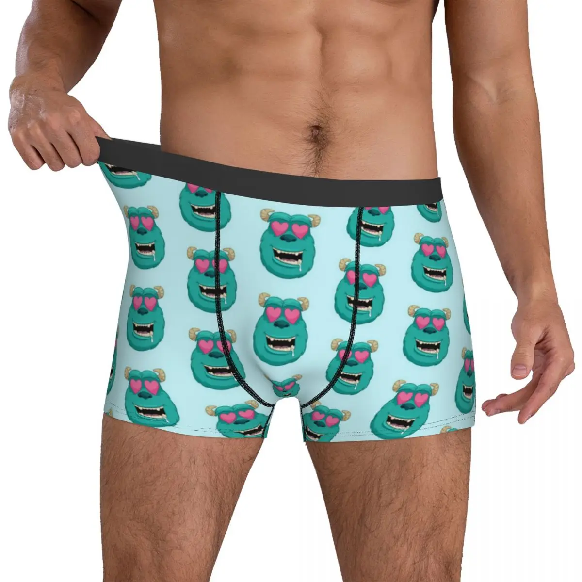 

Monsters Inc Heart Sulley нижнее белье мужские трусы с узором сексуальные мягкие боксеры Лидер продаж шорты трусы большого размера