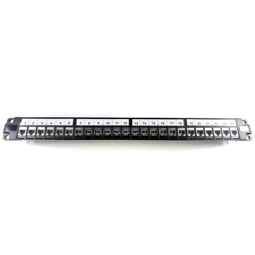 CNKL 24-Port CAT6 FTP  Panel Network RJ45 Adapter Keystone Jack Patch Panel Network Bracket Keystone Jack Patch panel