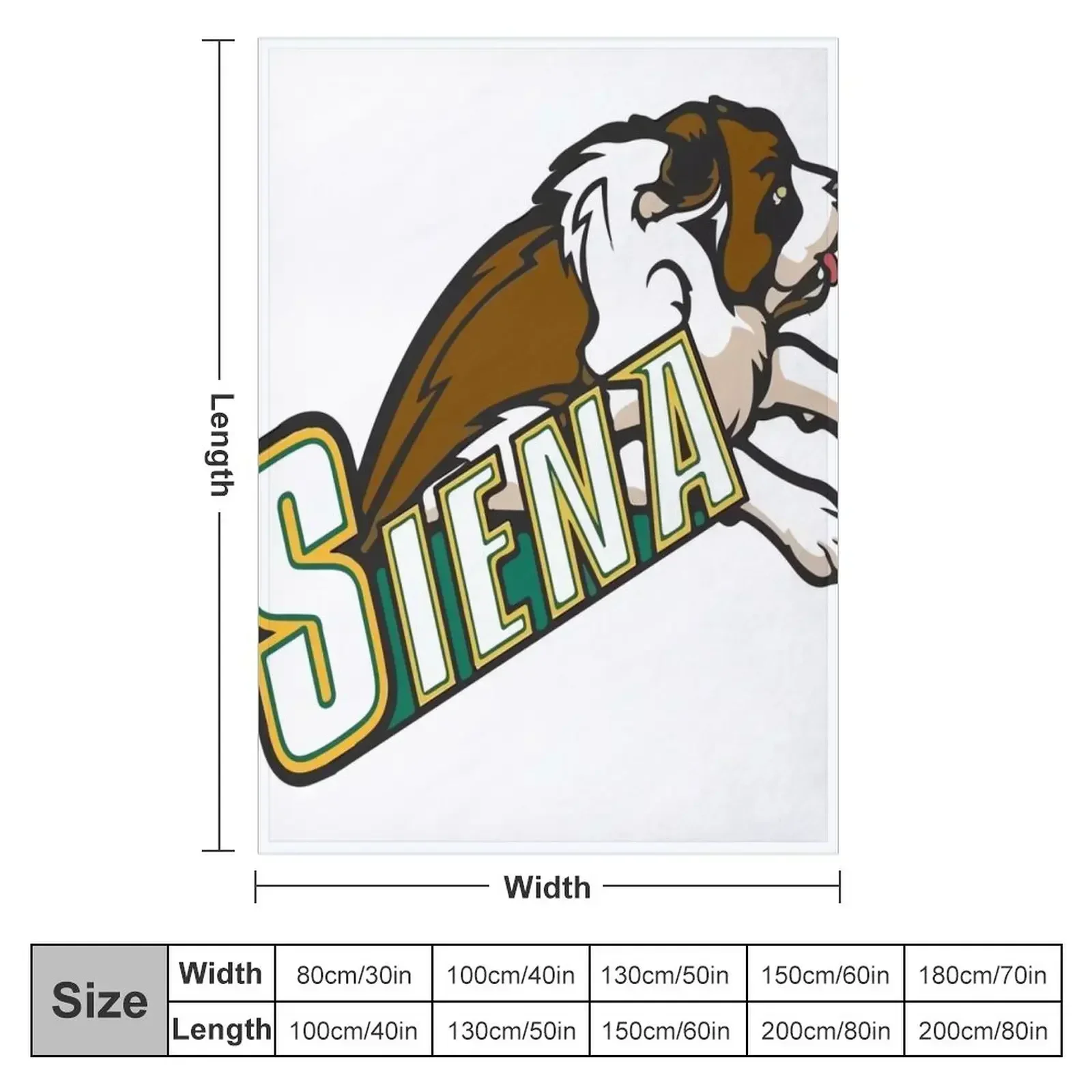 Siena Saints Throw Blanket Retros Luxury Thicken Plaid on the sofa Stuffeds Blankets