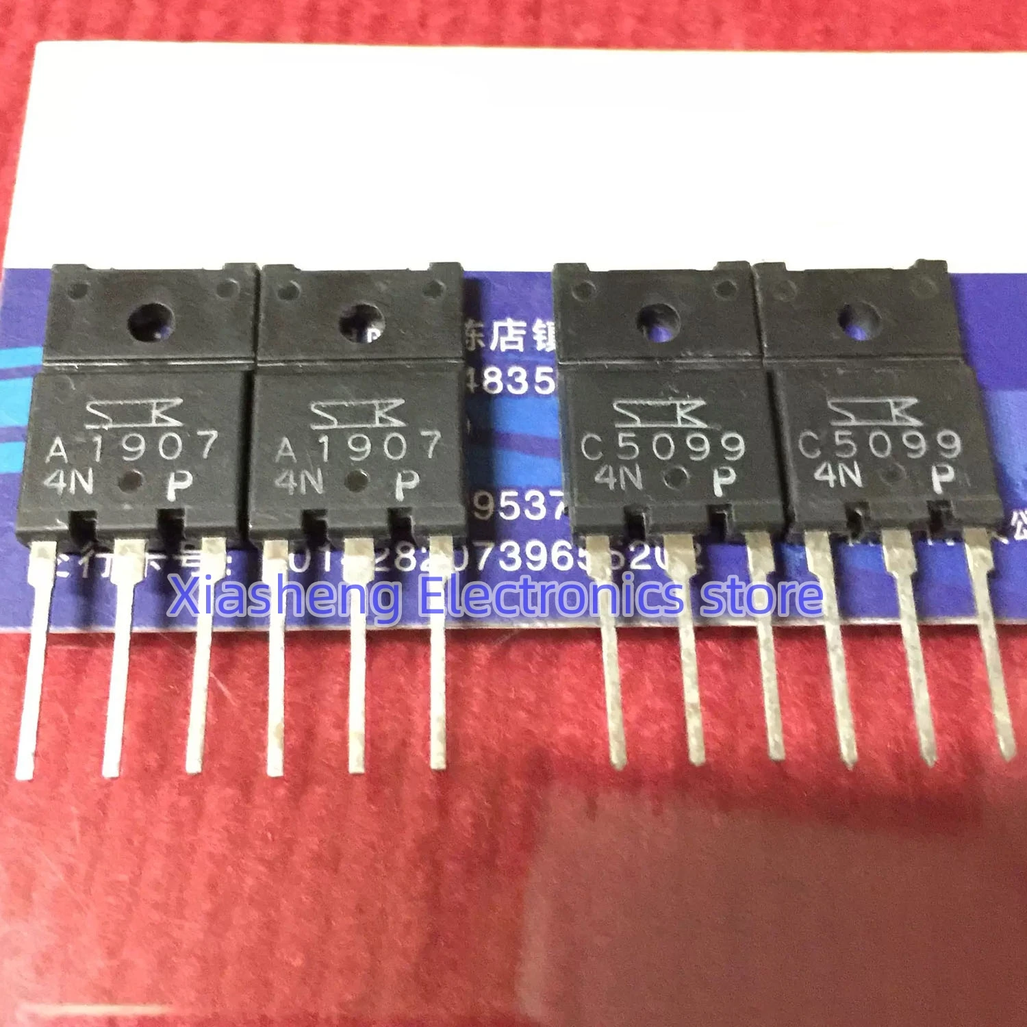 

New Original 2Pairs 2SA1907 A1907 + 2SC5099 C5099 TO-3PF Transistor In Stock Good Quality