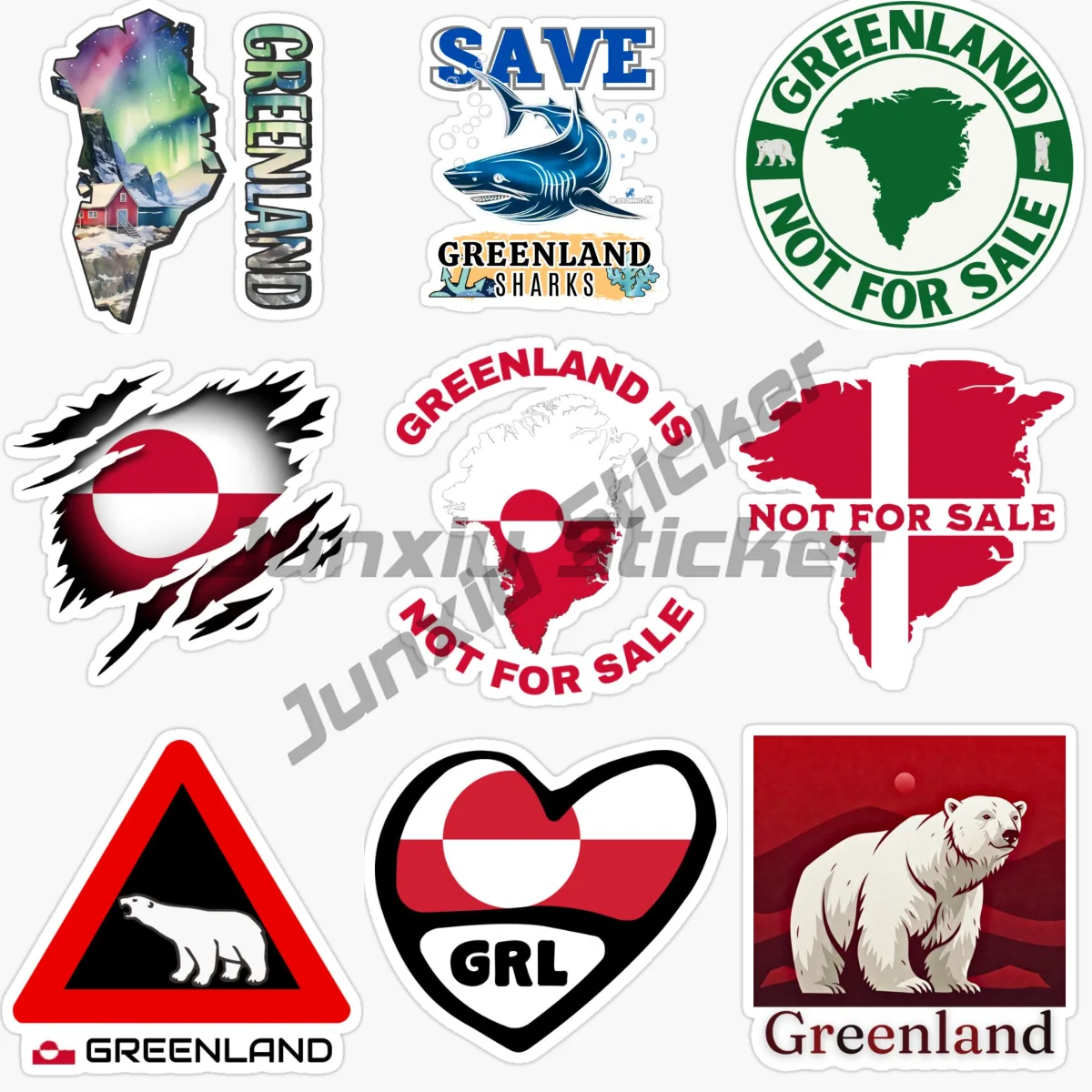 Greenland Map Car S…