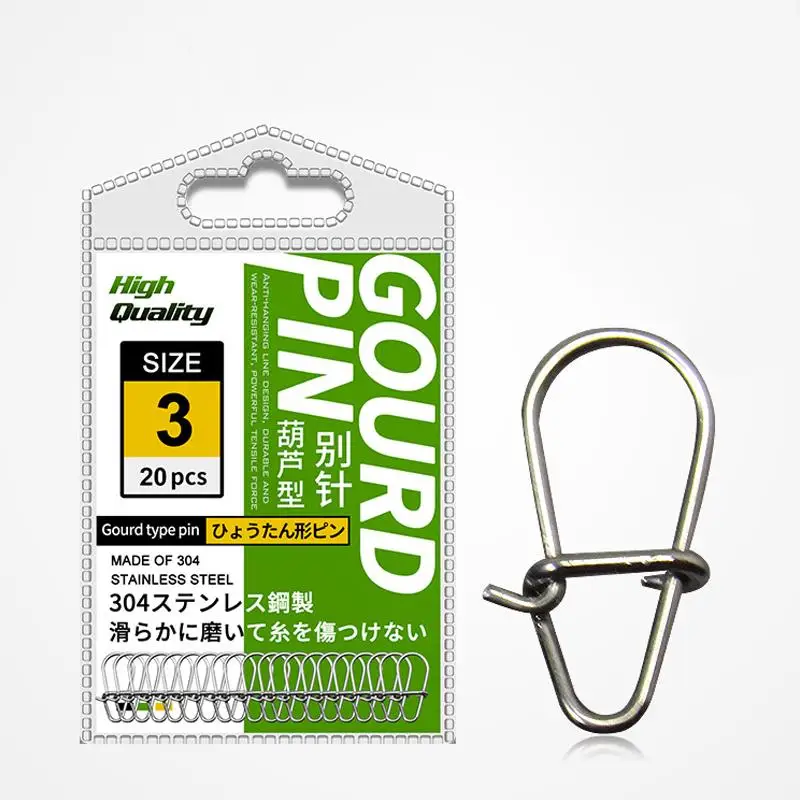 Fishing Nice Hooked Snap Pin 304 Stainless Steel Rolling Swivel Lure Connector Fishing Tackle Accessories Fish Tool
