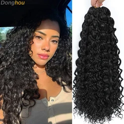 1-8 Paquetes de Trenzas de Ganchillo 14 18 Pulgadas Gogo Curl Extensiones de Cabello Rizado Ola de Mar Onda de Agua Pelo Rizado de Ganchillo Pelo Rizado de Playa