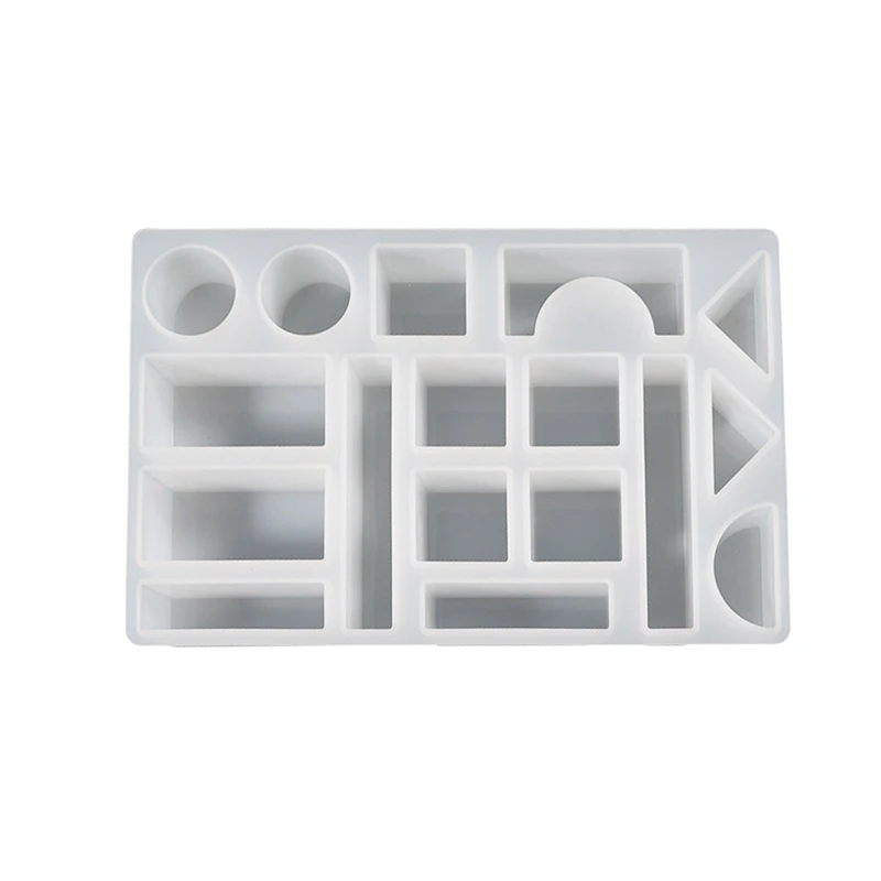 

Irregular Building Blocks Molds DIY Handcraft Resin Casting Molds for Home Decor Game for Play UV Epoxy Ornaments Molds 3XUA