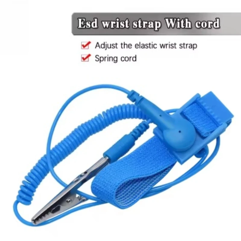 Cordless Wireless Clip Antistatic Anti Static ESD Wristband Wrist Strap Discharge Cables for Electronics Repair Work Tools