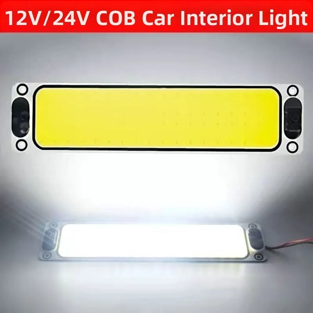 54/87/108 LED Night Strip Light with On Off Switch Highlight Ceiling Lamp Car Interior Lamp
