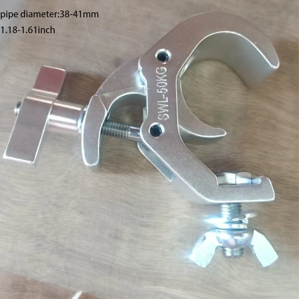 Pince à treillis en alliage d'aluminium, 10 paquets, pince pour lumières de scène, 30-41mm, pince à dégagement rapide robuste pour tête mobile, crochet Par