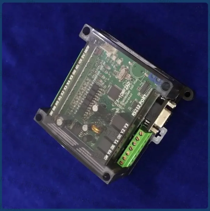 FX1N FX2N 10MR 10MT 14MR 14MT 20MRE 20MT 2AD PLC controller board for  2AI 0-10V RS232 RS485 Modbus RTU with Case