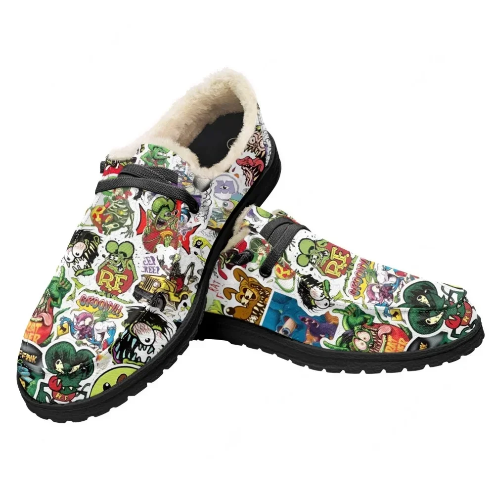 

Повседневная обувь Tales Of The Rat Fink, плюшевая повседневная обувь для мужчин и женщин, легкая дышащая обувь для улицы, обувь для пар, изготовленная на заказ