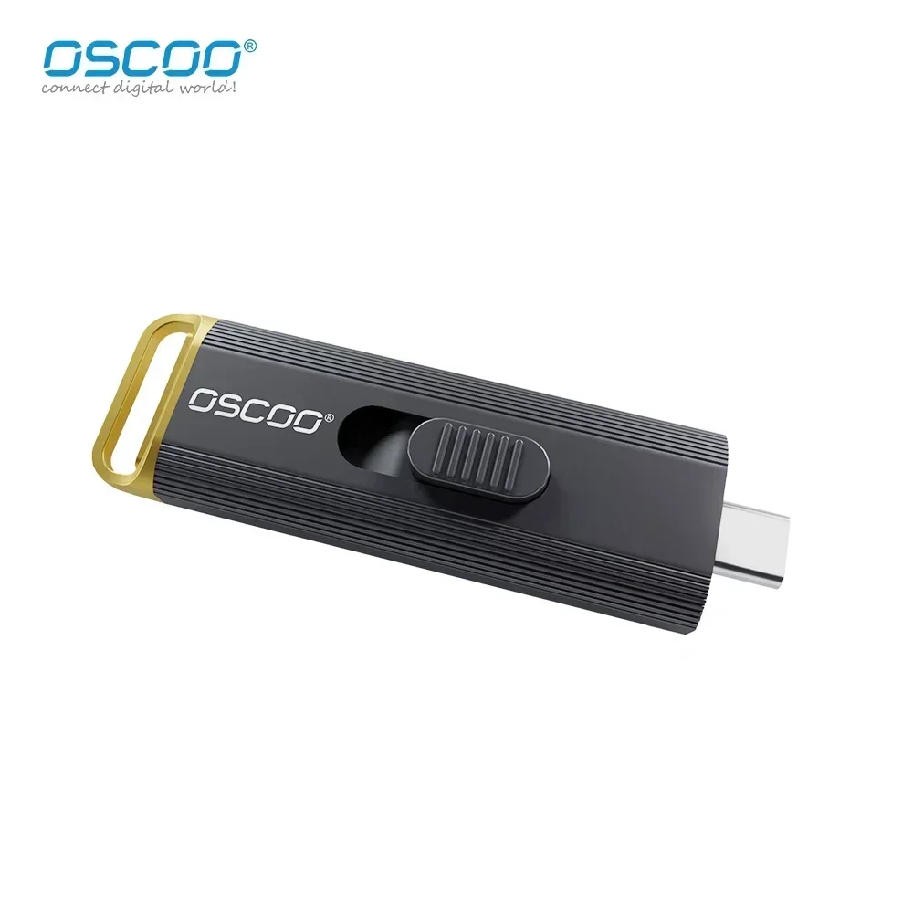 Unidad Flash USB de alta velocidad OSCOO de 20Gbps tipo C 3,2 Gen2 * 2 C botón de tracción Pendrive 512gb 1TB memoria de memoria Memoria