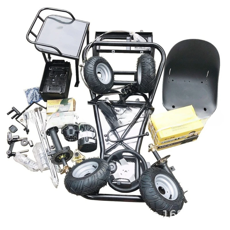 168CC modified four-wheel complete vehicle frame accessories electric 6 inch road tire assembly