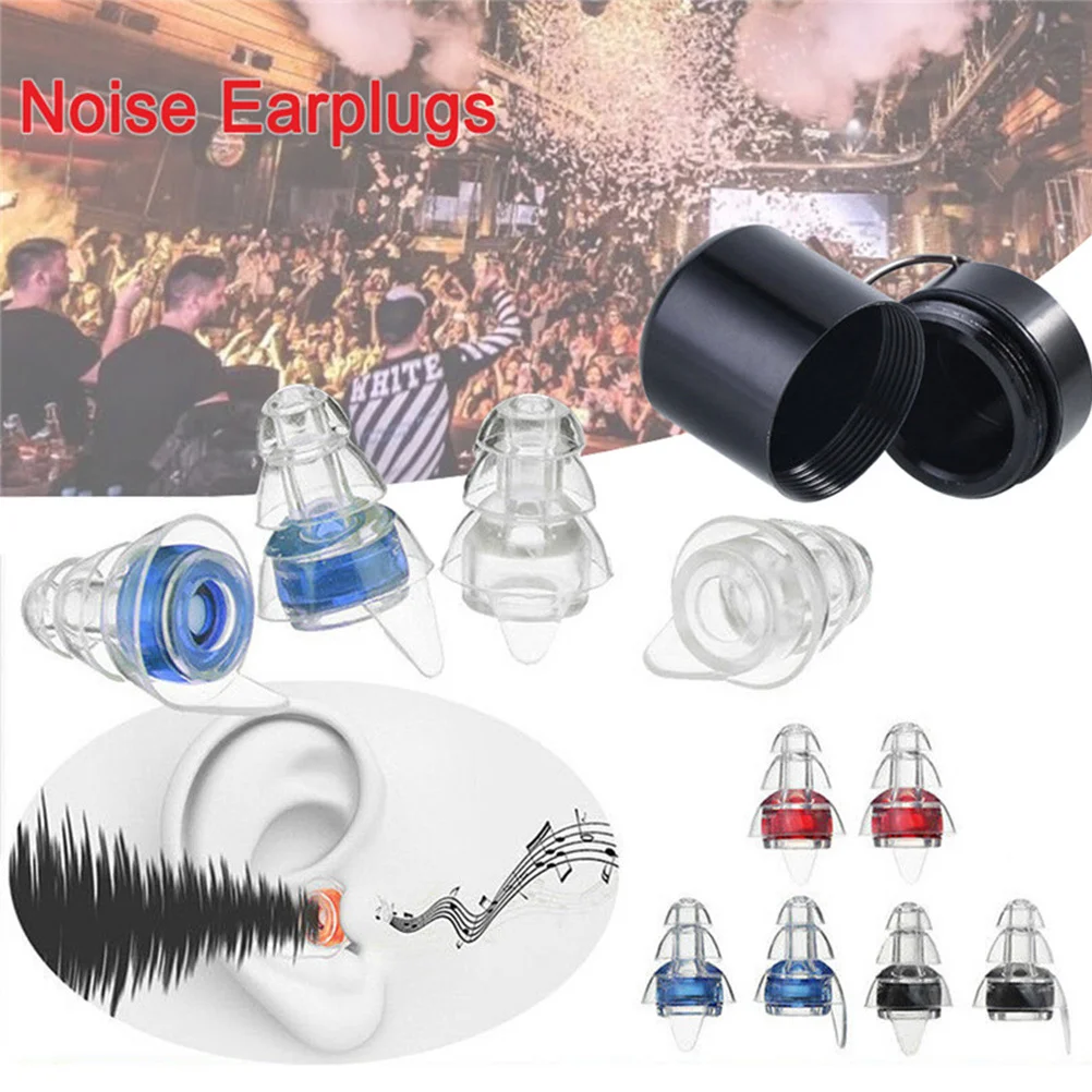 

Sleep Ear Plugs Silicone Earplugs Noise Cancelling Reusable to Reduction Blue Reduce for Work