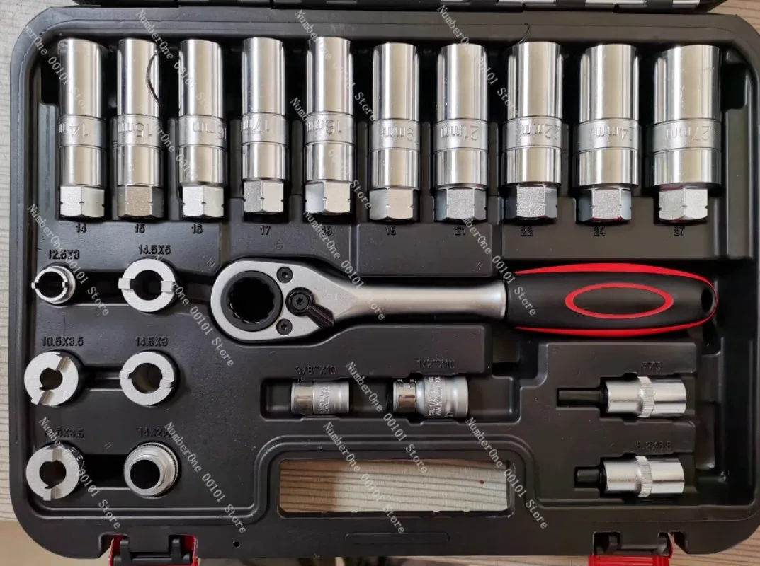 50PC Shock Absorber Strut Mount Socket Tool Set, for Top Bolt Disassembly & Installation, Sleeve Tools