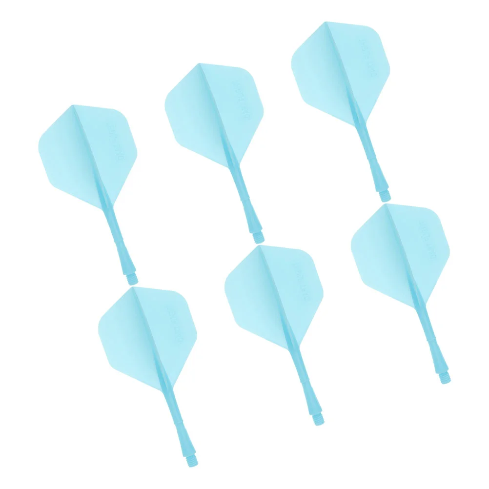 6 Pcs Dart Tail Replaceable Flights Balance Supplies Tails Portable for Soft Tip One Body