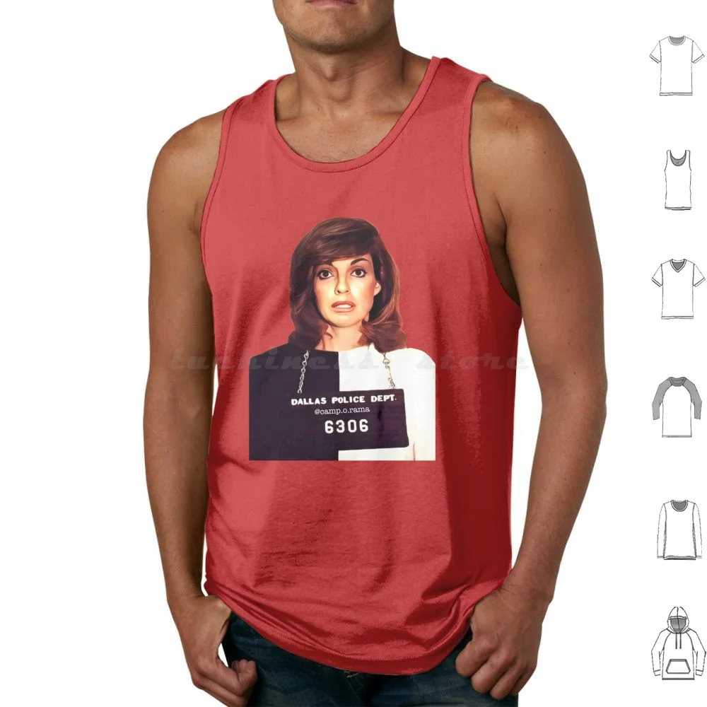 Sue Ellen Ewing Tank Tops Vest Sleeveless Sue Ellen Ewing Dallas Prime Time Soap 80S 1980S Tv Icon Camp Campy Jr Ewing