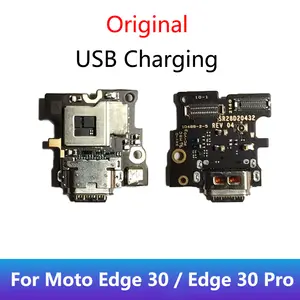 Bilashmart Original MIC USB Charging Port Charge Board Moto Edge X30 Edge 30 pro XT2201 1Plug Microphone Flex Cable Plate Replacement