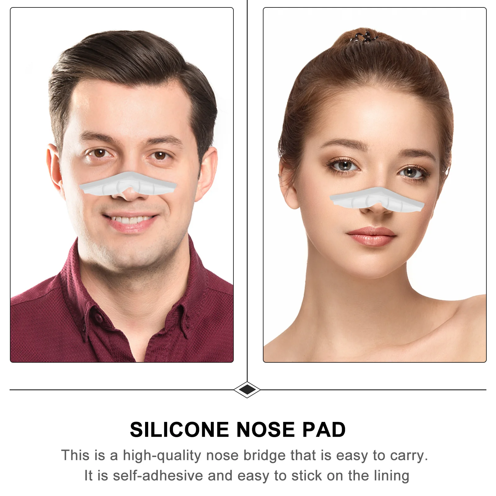 10 قطعة مكافحة الضباب جسر الأنف قطاع سيليكون قناع مخدة أنف للنظارة واضح قطاع قابل للغسل قابلة لإعادة الاستخدام تناسب جميع الأقنعة Craft بها بنفسك الحرفية #2