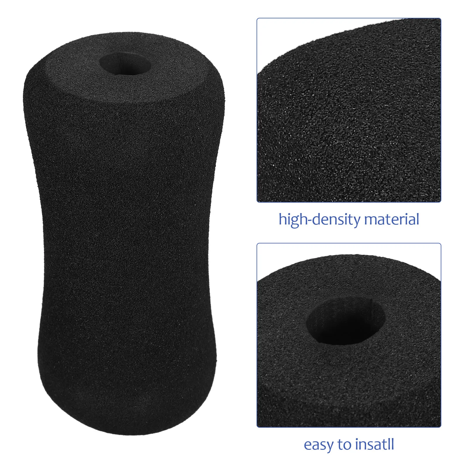 2Pcs Universal Sit-Up Bench Foot Sponge Sleeves High Density Soft Grip Covers for Comfortable Exercise Fitness Equipment