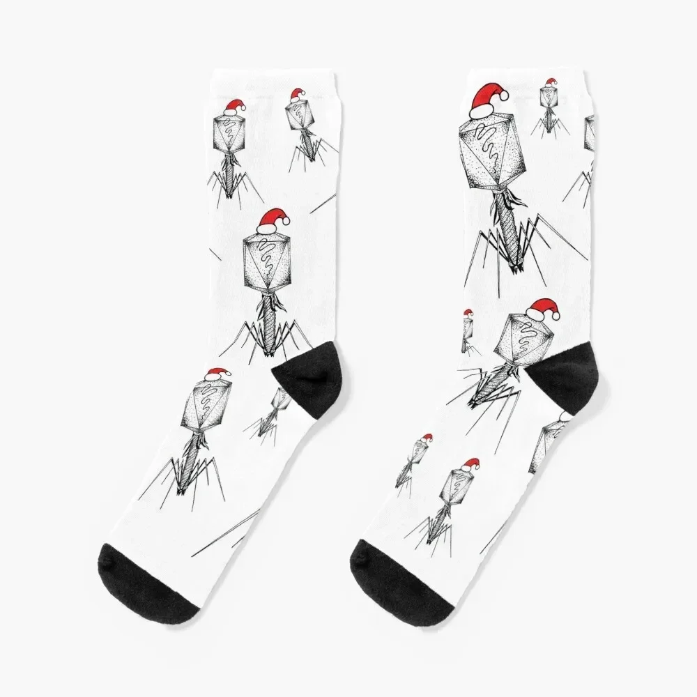 

Happy Christmas! Love from Bacteriophage x Socks fashionable essential Socks Woman Men's