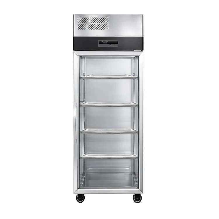 300L Glass Door Display Freezer Vertical Beverage Refrigerator Beer Cooler Drinks Display Fridge for Convenience Store