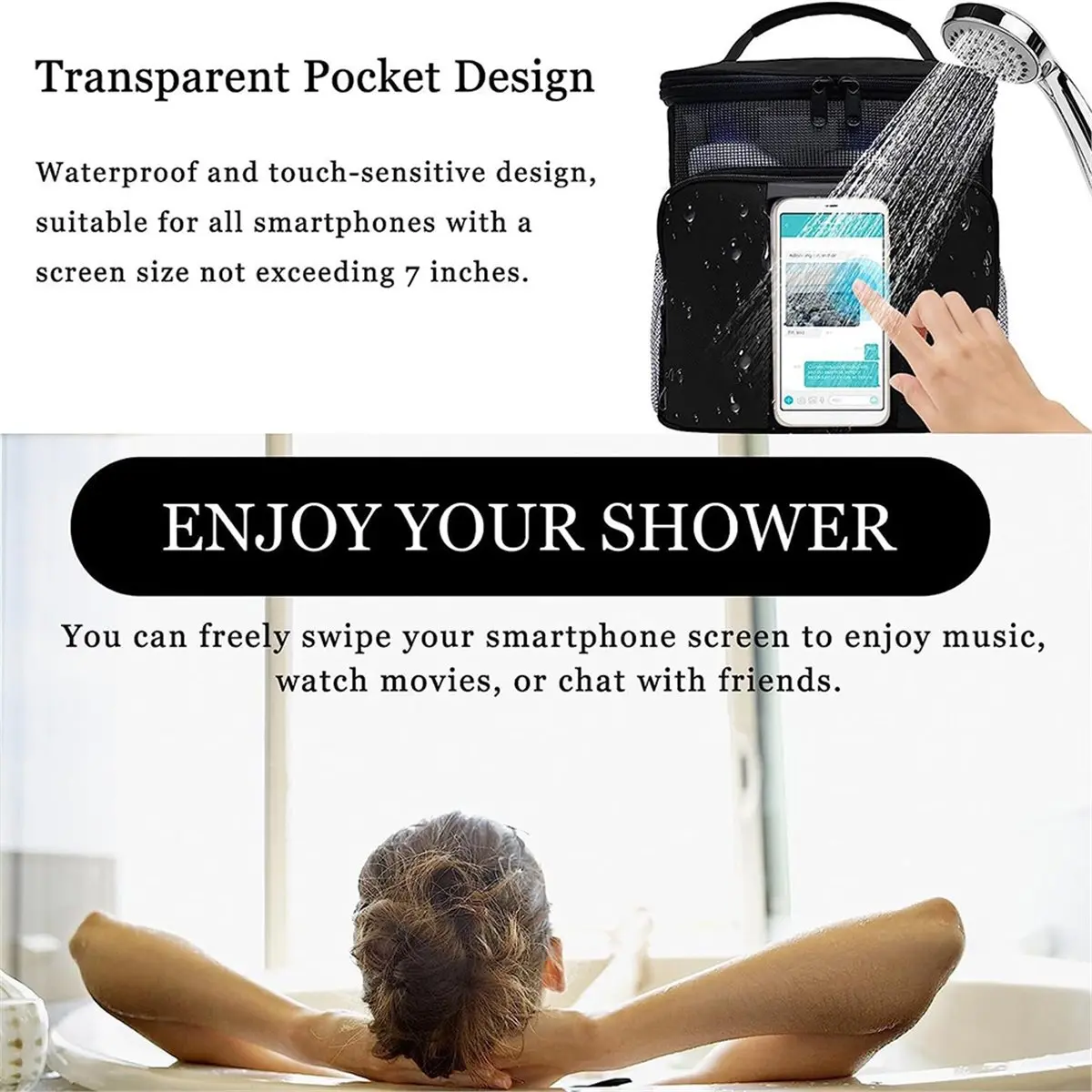 (A75U] Mesh Shower Bag Portable Beach Bag Tote Bag for Bathroom,Gym,Travel,Camping Quick Dry Hanging Shower Organizer Bags