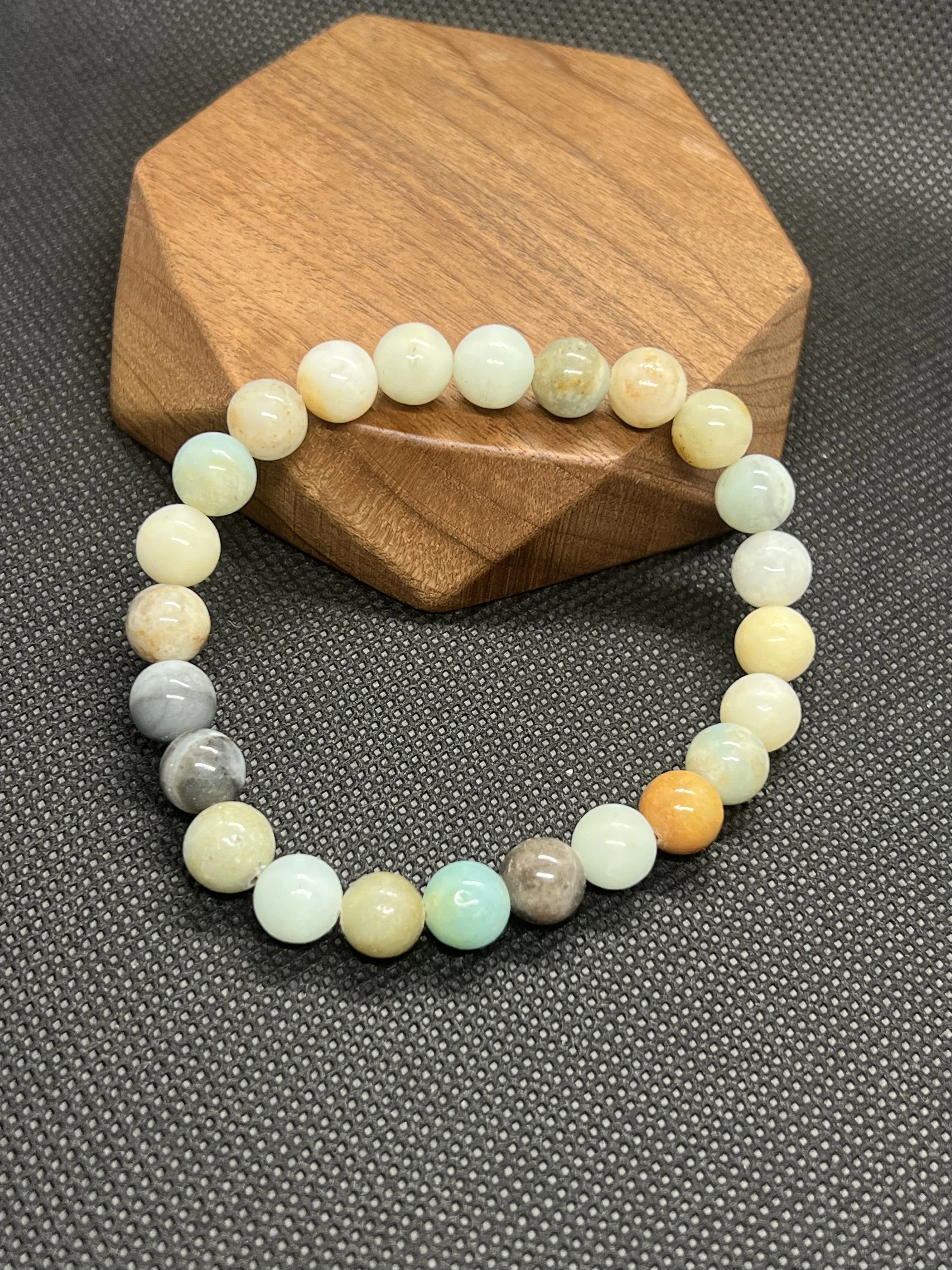 Healing Crystal Bracelet with Natural Stones for Energy Shielding, Grounding, Stress & Negative Energy Protection