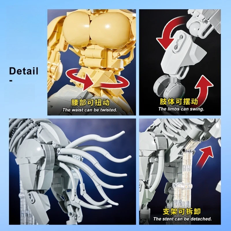 MOC Small Particle Building Kit Transformable Magic Centaur 2 Styles Figure Hand Assemble Desktop Collectible Craft Ornament